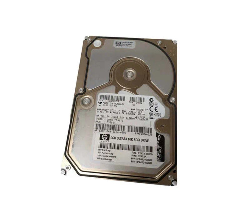 P2472-69001 - HP 9.1GB 10000RPM Ultra-160 SCSI 3.5" HDD