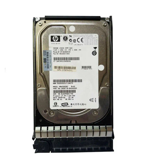 481653-003 - HP 300GB 15000RPM SAS 3Gb/s 3.5" HDD