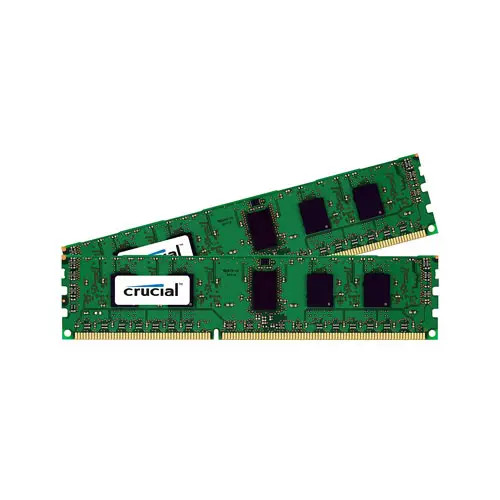 CT2K2G3ERSLS81339 - Crucial Technology 4GB Kit 2 X 2GB DDR3-1333MHz PC3-10600 ECC Registered CL9 240-Pin DIMM 1.35V Low Voltage Single Rank X 8 Memory