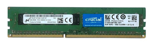 CT102472BA186D.18FED - Crucial 8GB DDR3-1866MHz PC3-14900 ECC Unbuffered CL13 240-Pin DIMM Memory Module