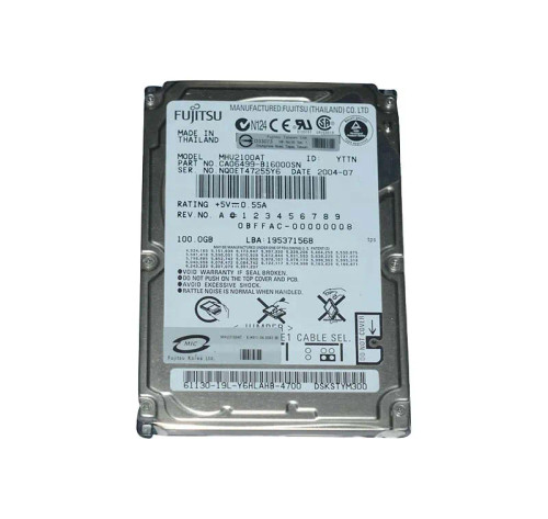 MHU2100AT - Fujitsu 100GB 4200RPM IDE 2.5" Notebook HDD