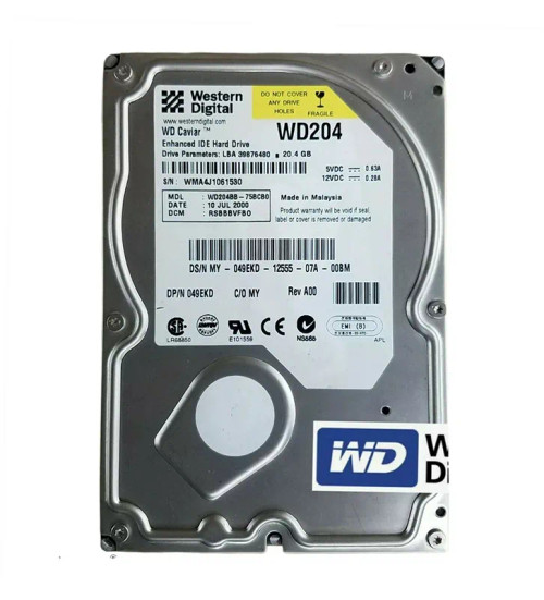 WD204BB - Western Digital 20.4GB 7200RPM EIDE 2MB 3.5" HDD