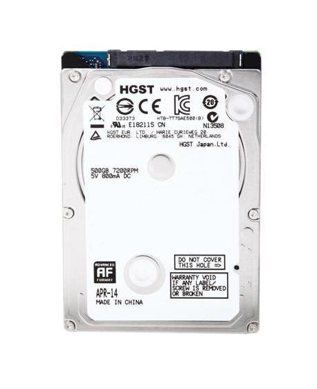 0S03788 - HGST 500GB 7200RPM SATA 6Gb/s 2.5" HDD