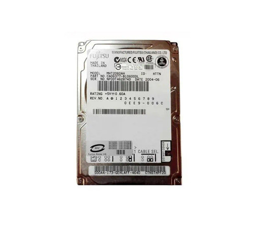 CA06377-B10600DL - Fujitsu 60GB 5400RPM IDE ATA-100 2.5" HDD
