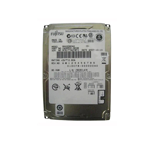 MHV2080AH - Fujitsu 80GB 5400RPM IDE 8MB 2.5" HDD