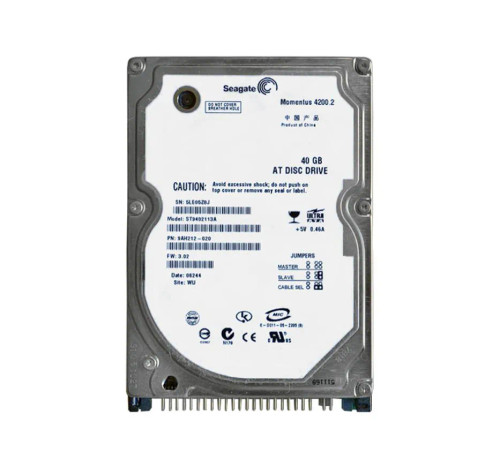 Seagate ST9402113A Momentus 40GB 2.5-Inch IDE Hard Drive