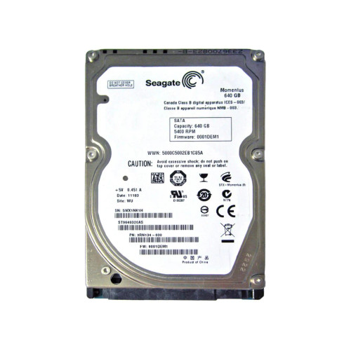 ST9640320AS - Seagate 640GB 5400RPM SATA 2.5" HDD