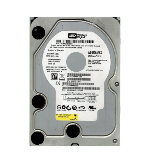 WD3200AAKS-22SBA0 - Western Digital 320GB 7200RPM SATA 3Gb/s 3.5" HDD