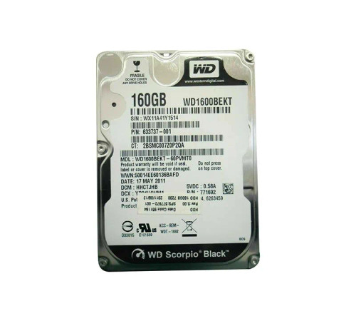 HP 160GB 7200RPM SATA 3Gb/s 8MB Cache 2.5-Inch Hard Drive for ProLiant DL360p Gen8 Servers