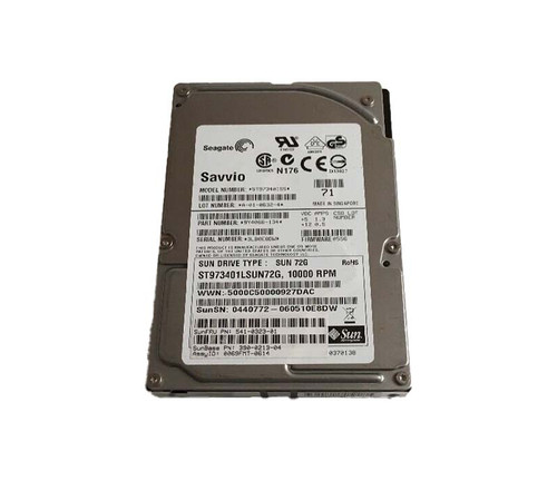 390-0213-02 - Sun 73GB 10000RPM SAS 3Gb/s 8MB Cache 2.5-Inch Hard Drive for Fire Server T1000