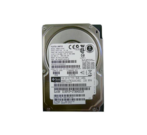 CA06731-B22000SU - Fujitsu 147GB 10000RPM SAS 3GB/s 16MB Cache 2.5-inch Hard Drive with Caddy