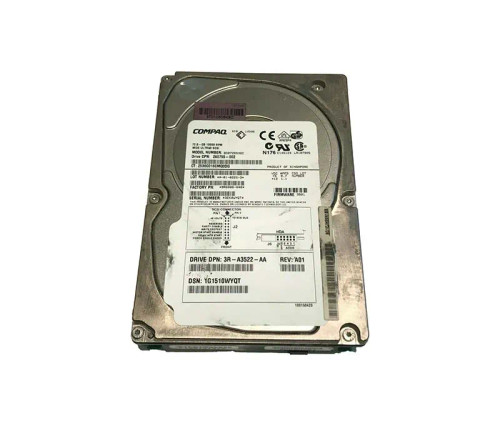 BD0726536C - HP 72.8GB 10000RPM Ultra320 SCSI 3.5" HDD