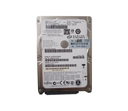 MHZ2250BS - Fujitsu 250GB 5400RPM SATA 3Gb/s 8MB Cache 2.5-Inch Hard Drive