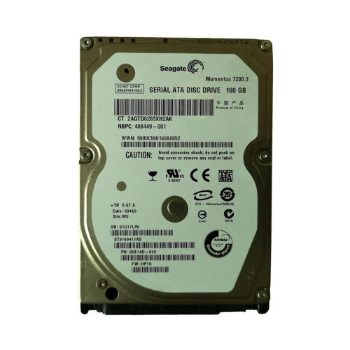 ST9160411AS - Seagate 160GB 7200RPM SATA 3Gb/s 2.5" HDD
