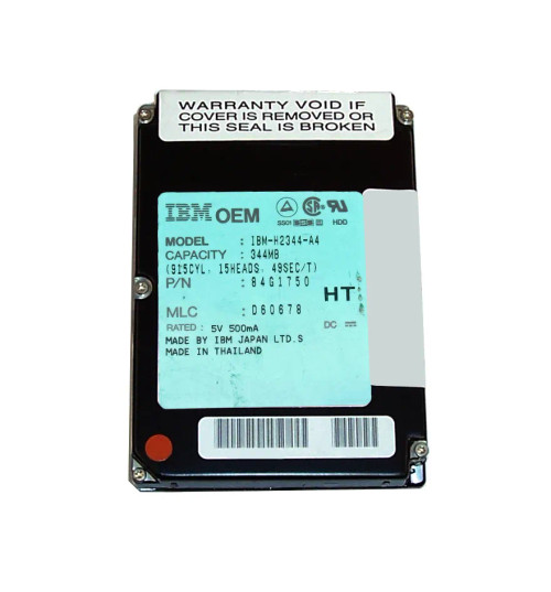 84G1750 - IBM 344MB 3800RPM IDE/ATA 2.5" HDD