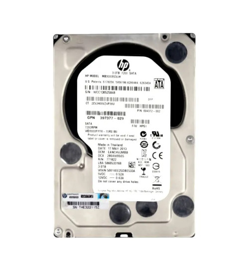 MB3000ECVJH - HP 3TB 7200RPM SATA 2.5" Midline HDD