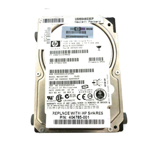 404785-001 - HP 72GB 10000RPM SAS 3Gb/s 2.5" HDD