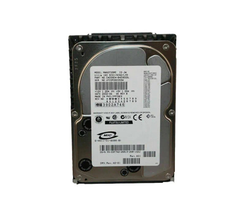 MAN3735MC - Fujitsu 73GB 10000RPM Ultra160 SCSI 3.5" HDD