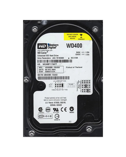 WD400BB-55JKA0 - Western Digital 40GB 7200RPM EIDE 3.5" HDD
