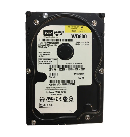 09C395 - Dell 80GB 7200RPM IDE ATA-100 3.5" HDD