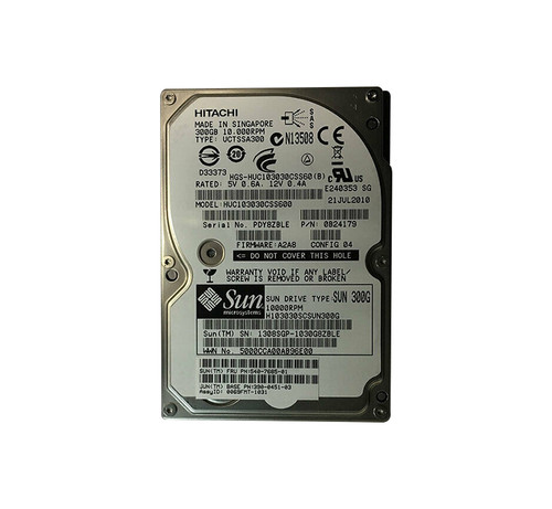 390-0451-03 - Sun 300GB 10000RPM SAS 6Gb/s 2.5-Inch Hard Drive