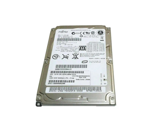 CA06672-B265000T - Fujitsu 100GB 5400RPM SATA 2.5" HDD