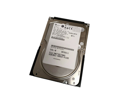 S26361-H853-V100 - Fujitsu 73GB 10000RPM Ultra320 SCSI 80-Pin Hot-Pluggable 8MB Cache 3.5-Inch Hard Drive with Tray