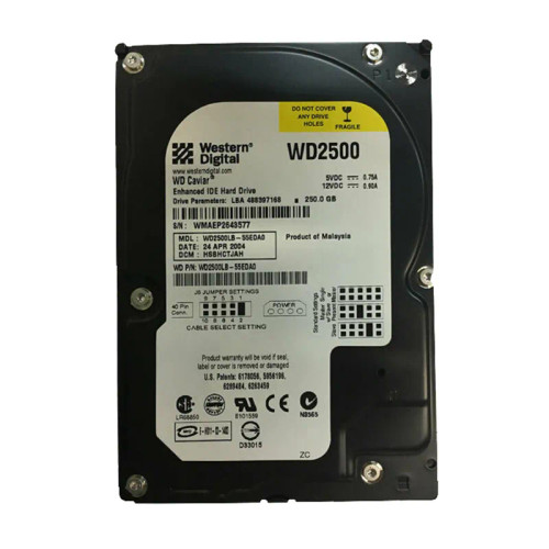 WD2500LB - Western Digital 200GB 7200RPM EIDE 2MB 3.5" HDD