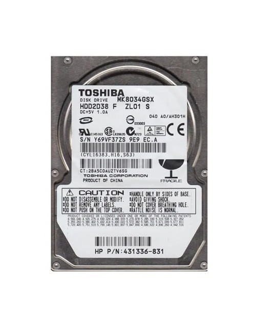 431336-831 - HP 80GB 5400RPM SATA 2.5" HDD