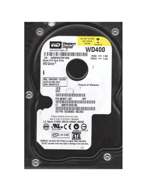 WD400BD-60LRA0 - Western Digital 40GB 7200RPM SATA 2MB 3.5" HDD