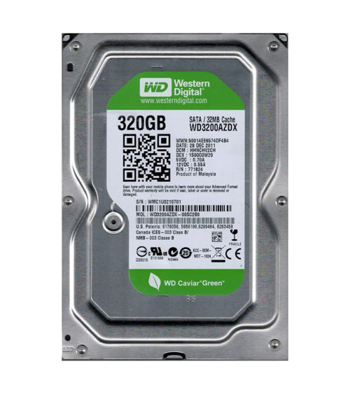 WD3200AZDX - Western Digital 320GB SATA 6Gb/s 5400RPM 3.5" HDD