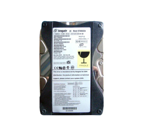 ST380020A - Seagate 80GB 5400RPM IDE 2MB 3.5" HDD