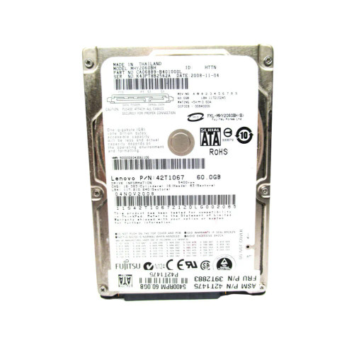 42T1067 - Lenovo 60GB SATA 5400RPM 2.5" HDD