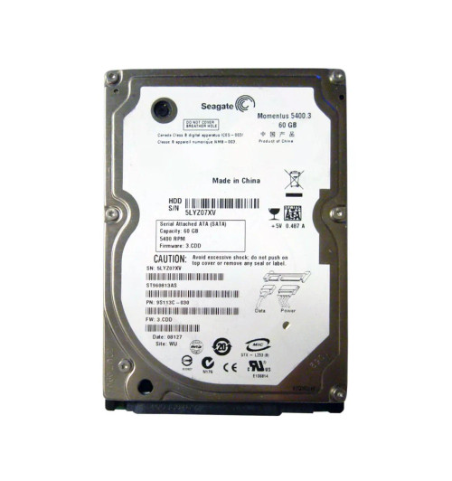 9S113C-030 - Seagate 60GB 5400RPM SATA 2.5" HDD