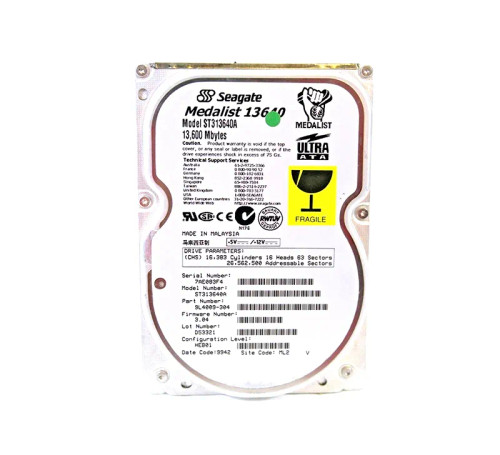 ST313640A - Seagate 13.6GB 5400RPM IDE 3.5" HDD