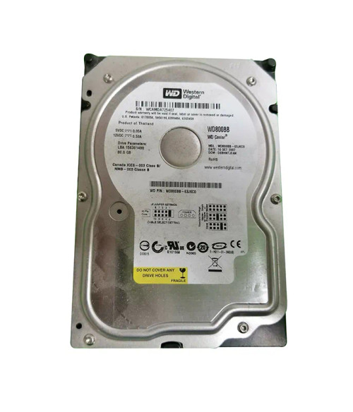 WD800BB-63JKC0 - Western Digital 80GB 7200RPM 2MB 3.5" EIDE HDD