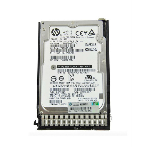 EH0300JDYTH-1 - HP 300GB 15000RPM SAS 12Gb/s 2.5" Hot-Plug HDD