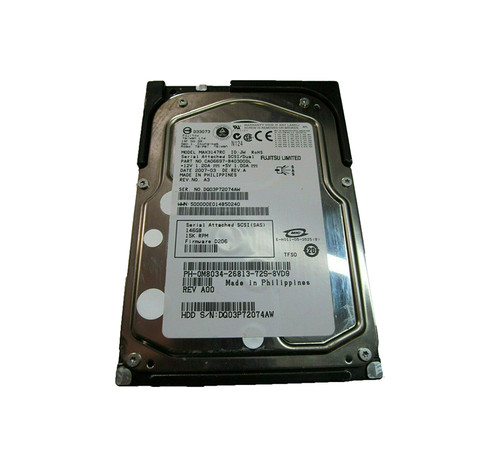 FUJITSU MAX3147RC 147gb 15000rpm 16mb Buffer Sas-3gbps 3.5inch Low Profile (1.0inch) Hot-pluggable Hard Drive