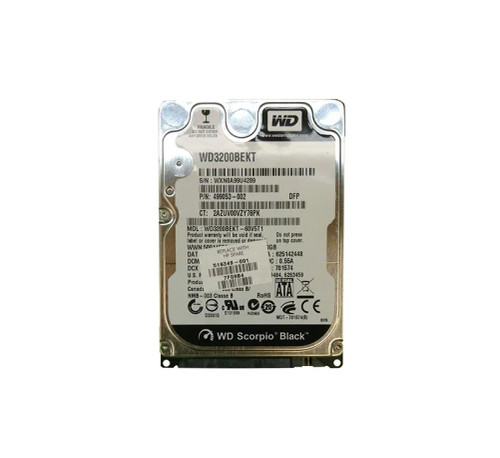 499053-002 - HP 320GB 7200RPM SATA 3Gb/s 2.5" HDD