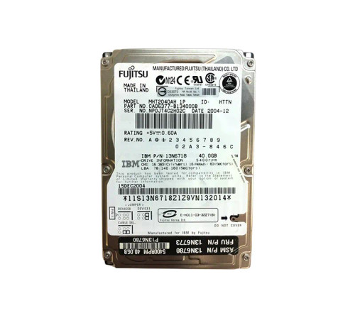 CA06377-B134000B - Fujitsu 40GB 5400RPM IDE ATA-100 8MB 2.5" HDD