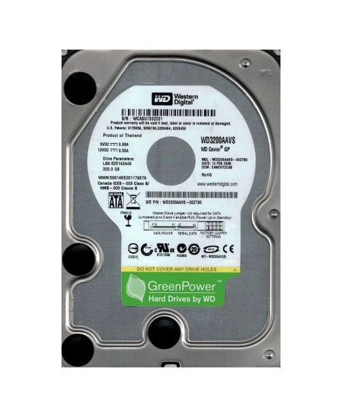WD3200AAVS - WESTERN DIGITAL 320GB 7200RPM SATA 3.5" HDD