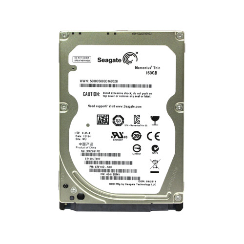 ST160LT007 - Seagate Momentus THIN 160GB 7200RPM 2.5-Inch 16MB Cache SATA 3Gb/s Laptop Hard Drive