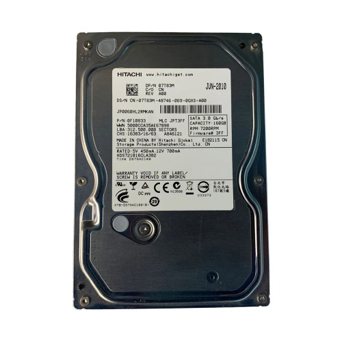 7T83M - Dell 160GB SATA 7200RPM 3.5" HDD