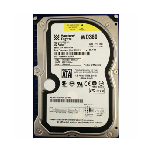 WD360GD-00FNA0 - WESTERN DIGITAL 36GB 10000RPM SATA 3.5" HDD