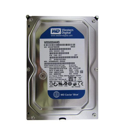 5188-2517 - HP 500GB 7200RPM SATA 3.5" Hot-Swap HDD