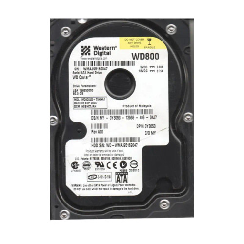 WD800JD-75HKA1 - Western Digital 80GB 7200RPM SATA 8MB 3.5" HDD