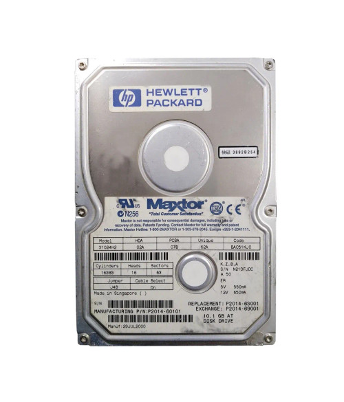 P2014-60101 - HP 10GB 5400RPM IDE Ultra ATA-66 3.5" HDD