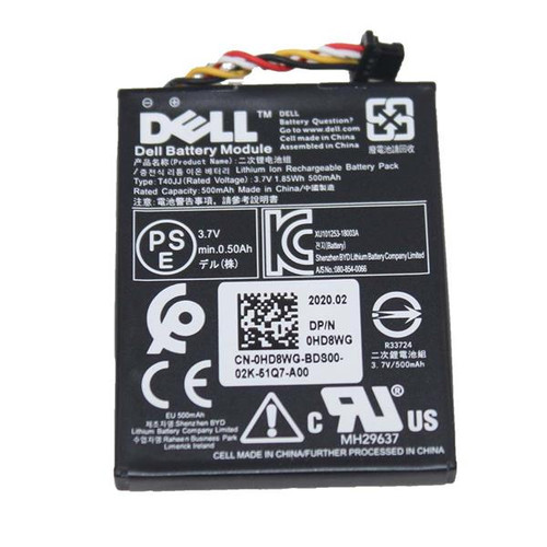 HD8WG - Dell 3.7V 1.8Wh 500mAh Lithium-Ion Battery