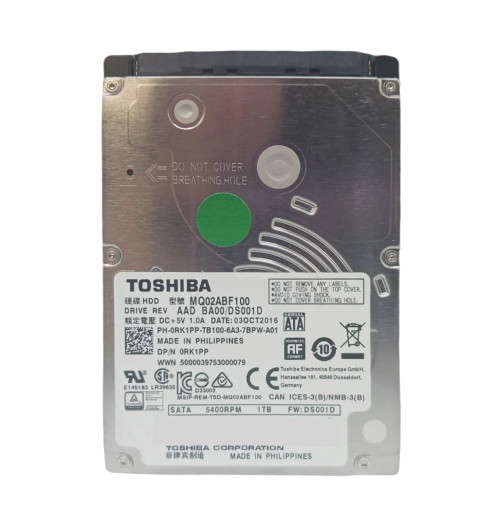 RK1PP - Dell 1TB 5400RPM SATA 6Gb/s 2.5" HDD