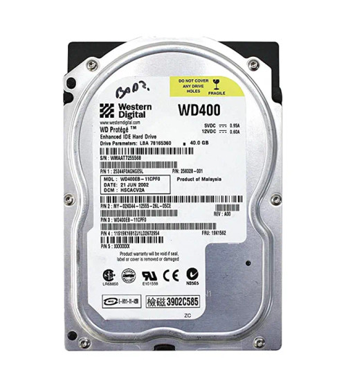 WD400EB-11CPF0 - Western Digital 40GB 5400RPM 2MB 3.5" EIDE HDD